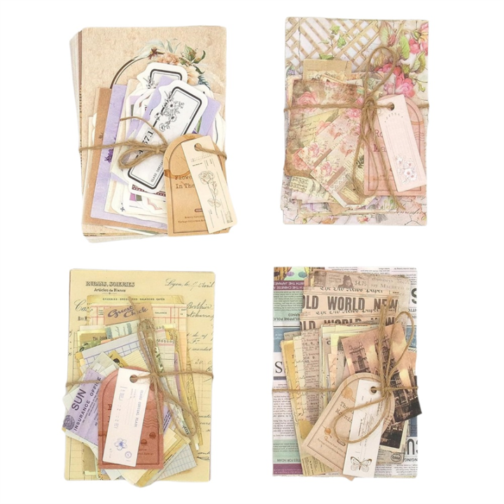 Scrapbook Paper, 400 Sheets of Journaling Supplies for Vintage Crafts ...