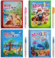1 Book + 1 Pen Reusable Coloring Book Magic Water Painting Book Sensory Early Education Puzzle Drawing Toys. 