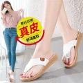2024 New Flip-Flops Cow Split Leather Fashion Summer Outdoor Sandals Slippers. 