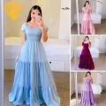 Women Evening Dress Elegant Off Shoulder Maxi Dress with Pleated Hem for Women Perfect for Evening Events in Asia Women Large Hem Dress. 