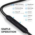 VAORLO 6D Heavy Bass Earphones Built In HD Mic In Ear Earphone For Android Original High Quality Headphones IPX5 Waterproof Headphone No Delay Gaming Headset Noise Cancelling Earbuds For Samsung /Xiaomi/ Huawei /Oppo/Vivo/Realme etc. 