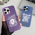 MINISO Hellstar Phone Case For iPhone 16 15 14 13 12 11 Pro Max Independent Metal Button Electroplating Mobile. 