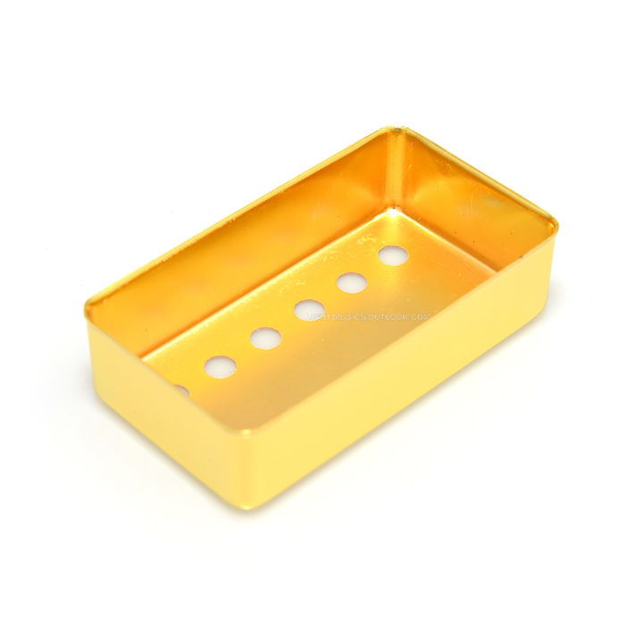 2 stuks Elektrische Gitaar Pickup Shell nikkel LP Humbucker Cover 50mm en 52mm Muziekinstrument Accessoires(gouden)-Gouden Afdekking Voor