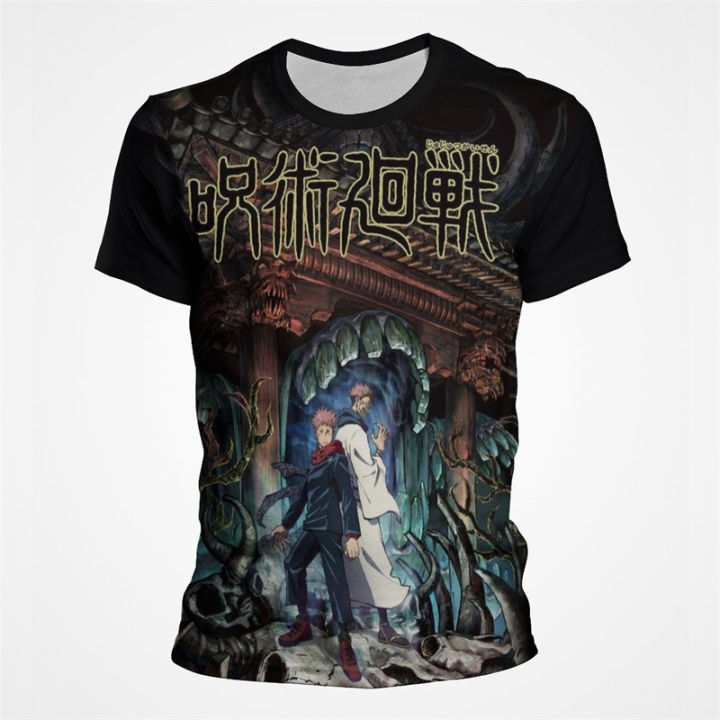 JJK%20jujutsu%20Kaisen%20Gojo%20Satoru%20printed%20Mens%20T%20shirt%20fashion%20anime%20short%20sleeve%20Japanese%20o-neck%20plus%20size%20male%20T-shirt%20summer%20top%20-%20Image%206