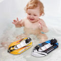 【New Arrivals】【New Arrivals】Kids Bath Toy Clockwork Wind Up Inflatable Boat Ship Play Water Bathroom Bath Toy Inflatable Boat Baby Toy Outdoor Water Toys. 