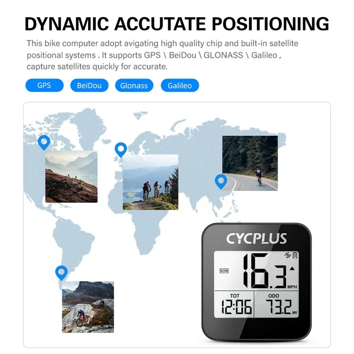 CYCPLUS%20G1%20Wireless%20GPS%20Bike%20Computer%20IPX6%20Waterproof%20Cycling%20peedometer%20-%20Image%204