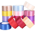 Satin Ribbon 2 inches Width - Wedding Party Decoration Gift Wrapping Christmas Sewing Fabric Hand DIY. 