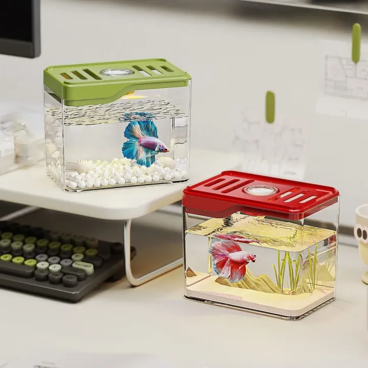 Aquarium%20Transparent%20Mini%20Fish%20Drop%20Resistant%20Shatterproof%20Desktop%20Fish%20Plastic%20Stackable%20Turtle%20Home%20-%20Image%203