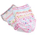 6pcs/Set Baby Girls Underwear Soft Cotton Panties Kids Short Briefs Children Comfortable Underpants Random Color and Pattern. 