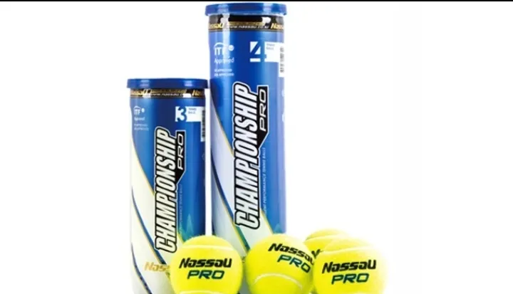 Nassau Cricket Tennis Ball 3 Pcs High Quality Nassau Championship Tennis Ball Tin 3 Balls Tin