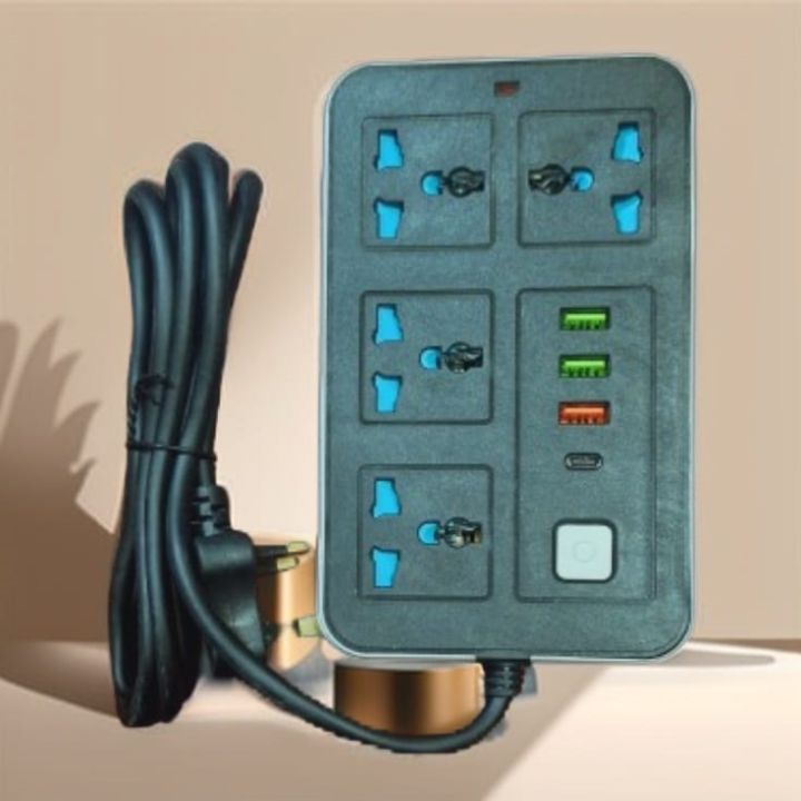 Multi%20Plug%20Wire%20Code%204%20Power%20Socket%20Extension%20With%203%20USB%20Ports%20and%20%201%20Type%20C%20%20port-%20Black%20-%20Image%206