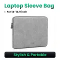 UGREEN 13-14.9 Inch Laptop Case Bag, Computer Handbags,PU Suede Leather Soft Padded Zipper Cover Sleeve Case for MacBook Air, MacBook Pro iPad Pro, Microsoft Surface, Samsung, Dell. 
