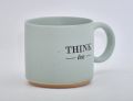 Think Less Cup Coffee Cup mug. 