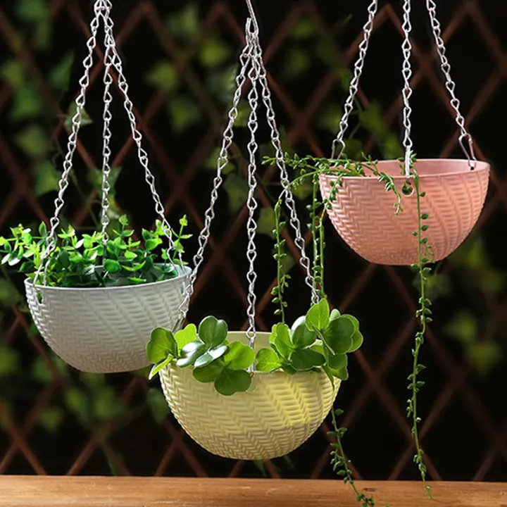 Balcony%20Chain%20Hanging%20Planters%20Flower%20Pot%20Basket%20Imitation%20Rattan%20Weaving%20Cologo%20-%20Image%203
