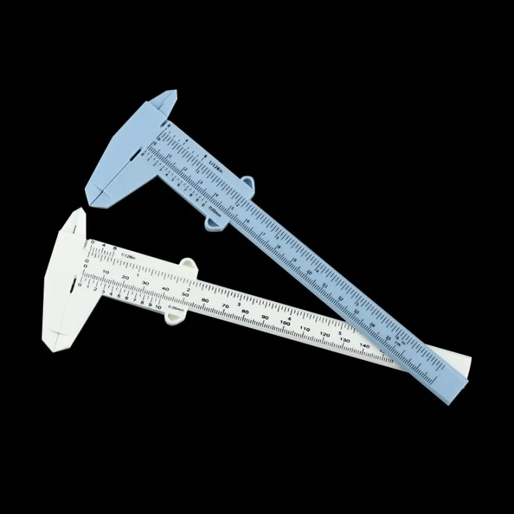 0-80mm/150mm%200.5mm%20Vernier%20Caliper%20Double%20%20Scale%20Plastic%20Vernier%20Caliper%20Measuring%20Student%20Mini%20Tool%20Ruler%20DIY%20Model%20Making-150mm%20gray%20-%20Image%203
