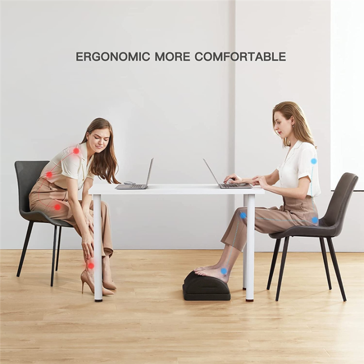 1%20Piece%20Foot%20Rest%20Under%20the%20Work%20Desk,%20Double-Layer%20Adjustable%20Footstool%20Memory%20Foam%20Suitable%20for%20Office%20-%20Image%202