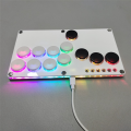 Flatbox Arcade Fighting Game Encoder Controller Xinput/Dinput Mini Console // White+Black Key. 