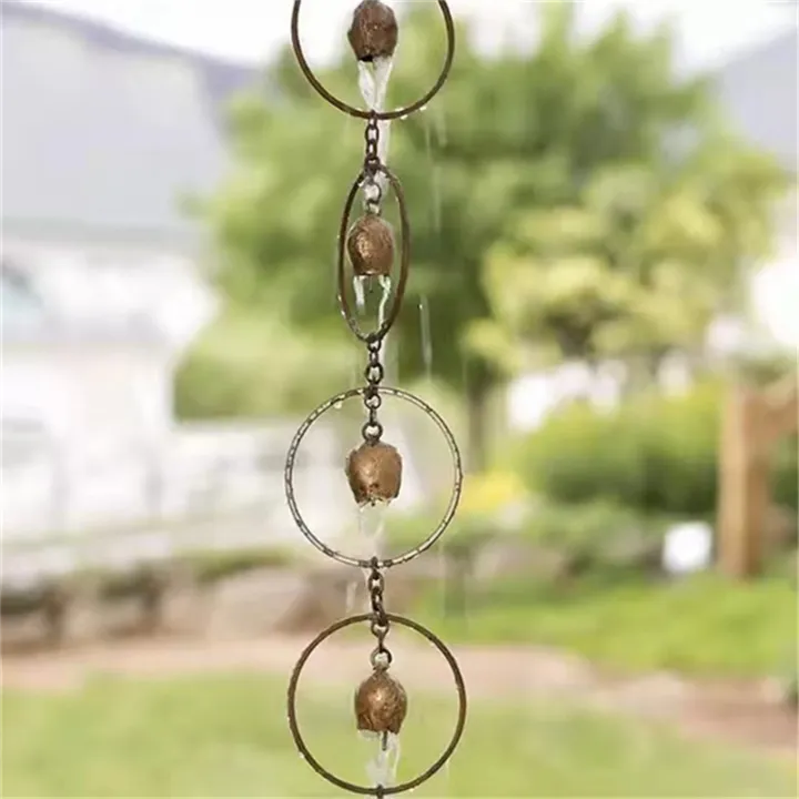 Steel%20Leaf%20Rain%20Chain,%20Garden%20Gift%20for%20Mom,%20Gutters,%20Rain%20Catcher%20C%20-%20Image%204