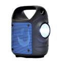Wireless Portable Mini Speaker KTS-1185 with Bluetooth, Mic Input, FM Radio, Flashlight, TF Memory Card Reader and USB Pen Drive. 