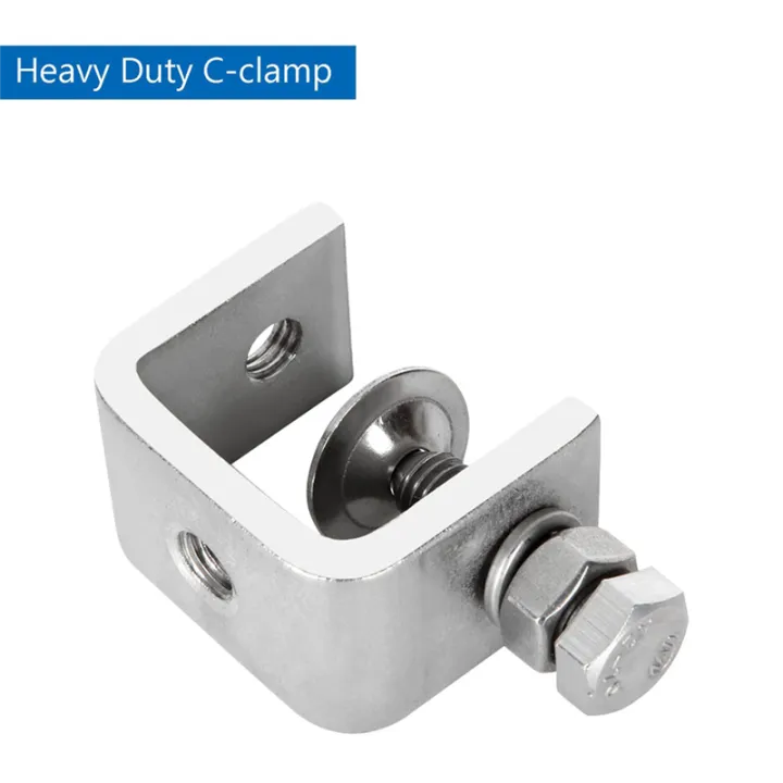 Heavy%20Duty%20C-Clamp%20Stainless%20Steel%20Clamps%20with%20Stable%20Wide%20Jaw%20Opening%20&%20I%20Beam%20Design,Clamping%20Range%2016-25mm%20-%20Image%203