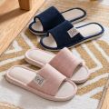 Buy One Get One Free Linen Slippers for Women Spring and Autumn Home Indoor Cotton and Linen Home Floor Home Deodorant Living Room Men's Slippers. 