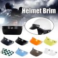 Helmet visor Motorcycle Helmet Visor Peak 3-Snap 3/4 Open Face Helmet Visor Protector For Peak Lens Odorless Retro Len Sun Shade Wear. 