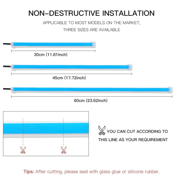 2x%20Ultrafine%20DRL%2030%2045%2060cm%20Daytime%20Running%20Light%20Flexible%20Soft%20Tube%20Guide%20Red%20White%20Turn%20Signal%20Yellow%20Waterproof%20Car%20LED%20Strip-White%20to%20Yellow-60cm(23.62inch)%20-%20Image%204