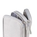 Portable Power Bank Bag Travel Cable Bag Double Layer Electronic Organizer For Charger, USB Cable, Hard Drive, Earphones. 