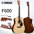 Yamaha F-600, 6-Strings Full Size Acoustic Guitar, Natural. 