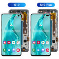 Screen for Samsung Galaxy S10 Plus S10+ G975 G975F Lcd Display Digital Touch Screen with Frame for Samsung Galaxy S10 Assembly. 