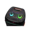 NDR-1808 100W High Power Portable Party Bluetooth Speaker Dual Wireless Microphone Built-in Batteryttery. 