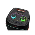 NDR-1808 100W High Power Portable Party Bluetooth Speaker Dual Wireless Microphone Built-in Batteryttery. 