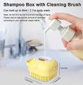 Multifunction Bath Body Brush smbb Silicone Massage 2 in 1 with Shampoo Soap Shower Gel Dispenser Shower Body Massage Brush Body wash Scrubber Cleaning brush. 