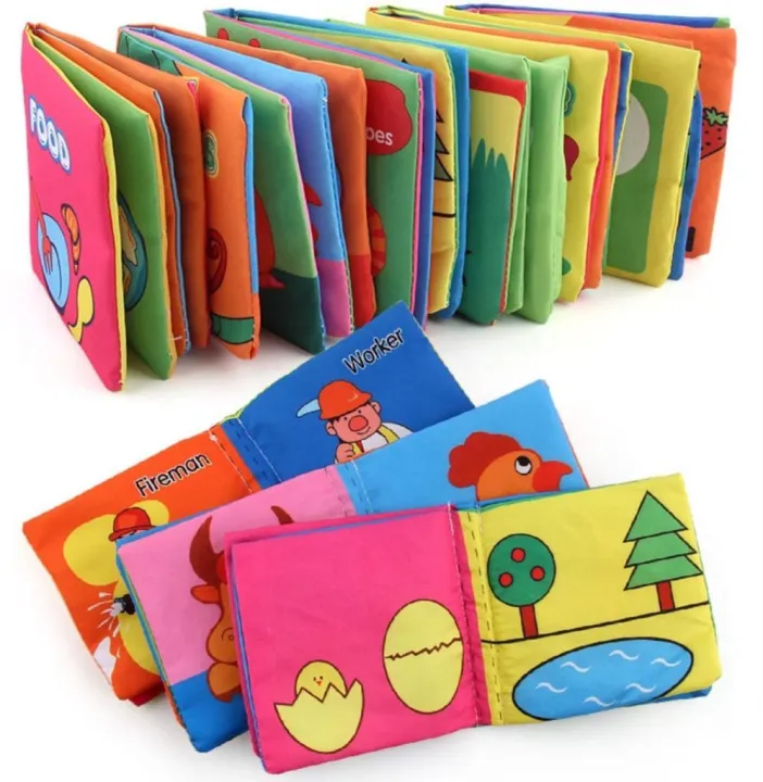 Baby Soft Cloth Book EDUCATION 2Ps(Animal,Food)