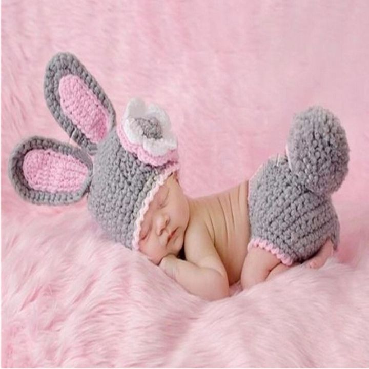 Baby%20Cute%20Crochet%20Cotton%20Thread%20Animal%20Newborn%20Photo%20Costume%20Unisex%20Clothing%20Accessories%20-%20Image%202
