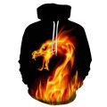 New Trend Colorful Flame Hoodie 3d Sweatshirt Men And Women Hooded Loose Autumn And Winter Coat Street Clothing Jacket Hoodies. 