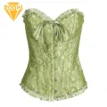 Women Corset Lace Off Shoulder Corset Top with Waist Trainer for Perfect Figure Women's Shapewear Breathable Shapewear. 