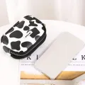 Cute Cow Pattern Coin Purse Women Card Wallet Students Double Pocket Zipper Bag ZH. 