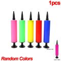 Portable Pump Balloon Inflator Multi-purpose Large Hand Push Inflator Wedding Birthday Balloon Party Supplies Random Color. 