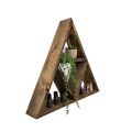 Triangle Alter Shelf - Small - 21" by 21" - Crystal Shelf - Altar Shelf - Essential Oil Wall Shelf. 