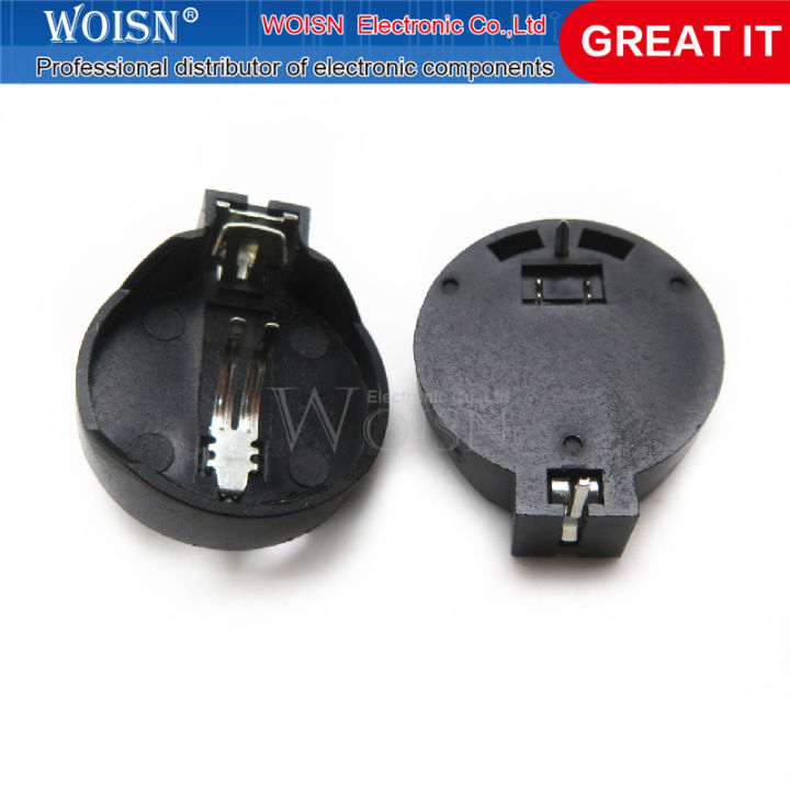 5pcs CR2032 button battery holder 3V button battery box horizontal tin ...