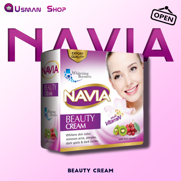 Navia Beauty Cream Face & Body Brightening Night Beauty Cream Avocado 30g