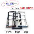 100% New SIM Card Chip Slot Drawer SD Card Tray Holder Adapter For Xiaomi Redmi Note 10 Pro / Note 11 4G +Pin Tool. 
