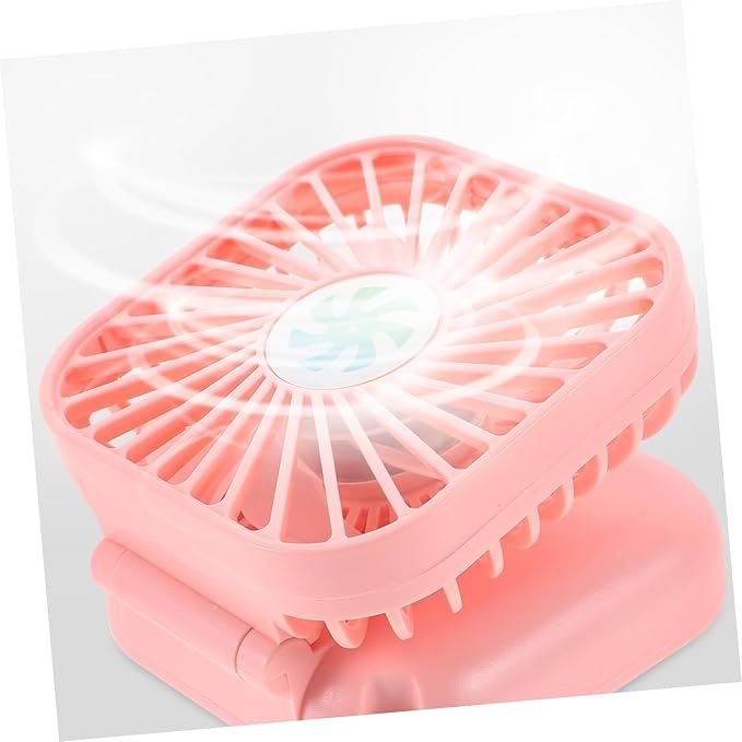 Rechargeble USB Fan Portable Fan Rechargeable Personal Fan Handheld Mini Fan for Desk Mini Battery Fan Portable Fan Hanging Neck Fan PINK