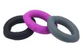 Olive Shape Hand Grip Strengthener 3 Level Silicone Ring Resistance Strength Trainer Exerciser For Increasing Hand Finger. 