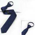 【BestGO】Men Boys Zipper Tie Solid Pre-tied Business Skinny Necktie Party Wedding Club Suit Neckwear. 