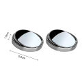 Mirage Wide-angle Mirror 360-degree Adjustable Car Blind Spot Mirror Set for Enhanced Safety Wide-angle Lens Design Frameless Convex Side Auxiliary Mirrors Auto Parts Accessories Blind Spot Car Mirror. 