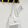 Mini Shoulder Bag Crocodile Print Handbag Mini Crossbody Bag Crocodile Pattern Handbag Thick Chain Shoulder Bag. 