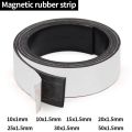 10/15/20/25/30/40/50x1.5mm Self Adhesive Magnetic Tape Rubber Magnet Tape Strong Flexible Magnet Strip. 