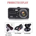 4 Inch HD 1080P Dual Lens Car DVR Touch Screen. 